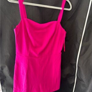 Vibrant Pink Sleeveless romper
